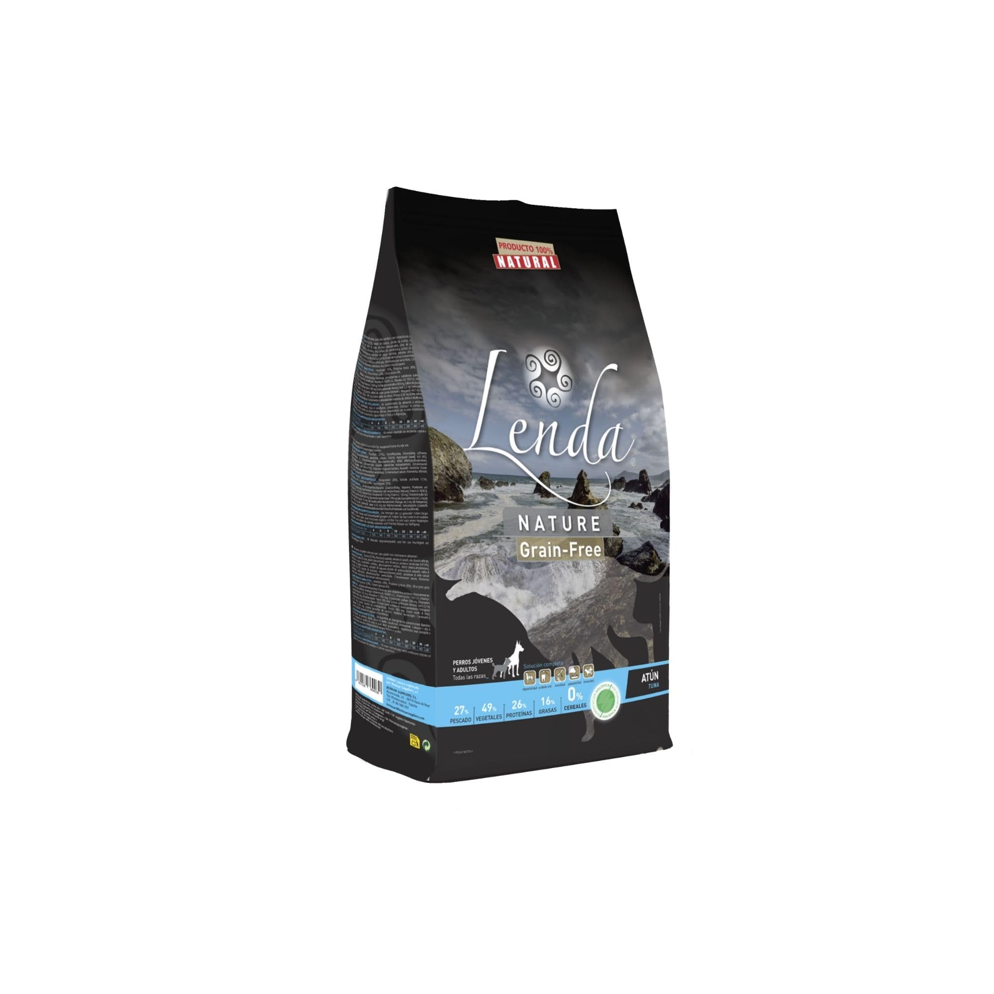 Lenda Thunfisch Grain Free 3 kg – Hypoallergenes Trockenfutter Hund – Getreidefrei