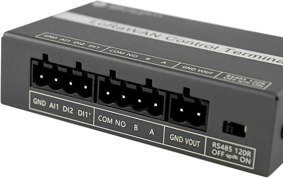 LoRaWAN Control Terminal (US 915MHz) - RS485 Modbus RTU & Relay Controller | 2-in-1 Long Range IoT Node with Edge Logic for Smart Agriculture, Pump Control & Industrial Automation (DIN-Rail Mount)
