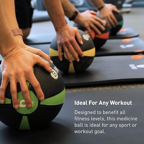 Miniatura 2 de Body Sport Pelota medicinal - Pelota de ejercicio con peso - Equipo de gimnasio en casa - Pelota de entrenamiento de fitness - Entrenamiento de