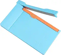 Mini cortador de papel guilhotina para artesanato, mini aparador de papel portátil, corte preciso para fotos, cartões, scrapbooking