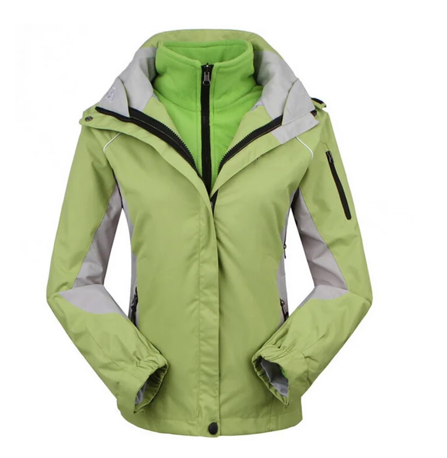 Damen Winter Trekking Ski Jacke Camping Klettern Einzel- Doppelplatten Wasserdicht Winddicht Verdickt Wanderbekleidung Winterjacke