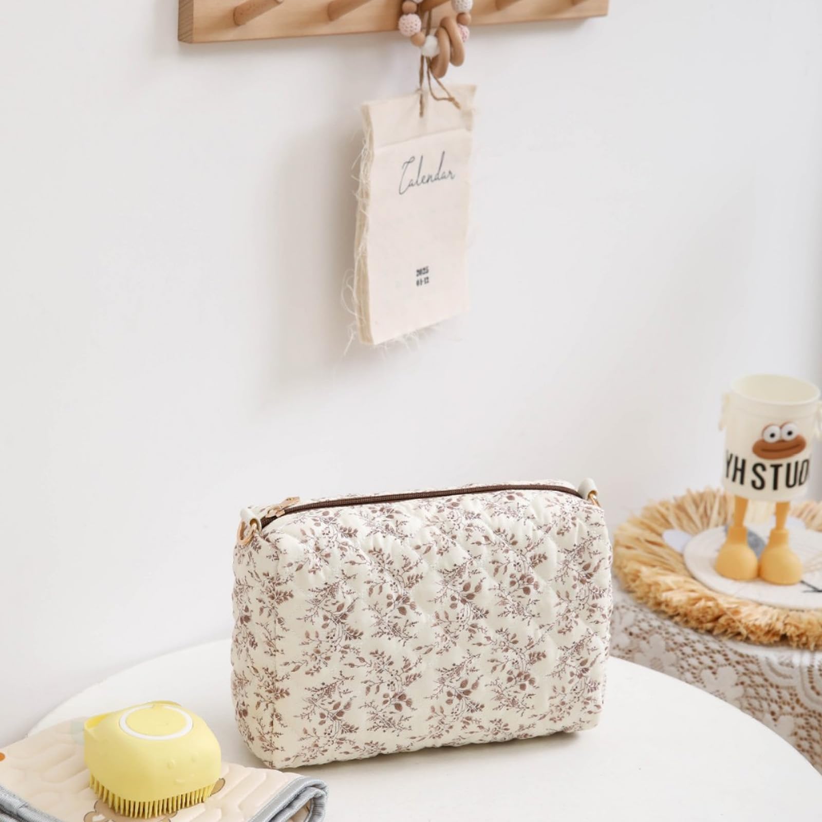Sac à suspendre pour poussette de bébé - Design matelassé - Multifonctionnel - Grande capacité