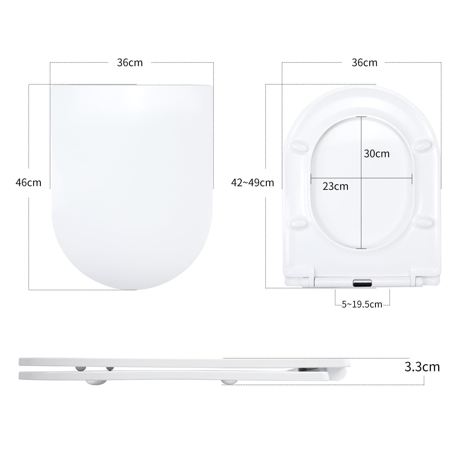 Wc Sitz Mit Absenkautomatik Bullseat Toilettendeckel D-Form - Mit Softclose, Quick-Release & Antibakteriell, Weiß Welcher WC-Sitz Passt Auf Duravit