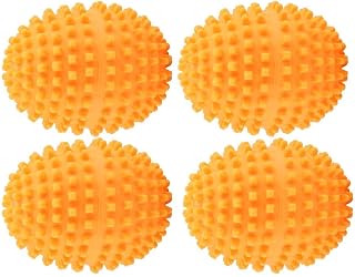 4Pcs Set Orange Reusable Balls Washing Laundry Ball for Home Clothes Cleaning Dryer Balls Laundry Anti Static,Ceramic Laundry Balls for Washing Hine,XL Dryer Ba