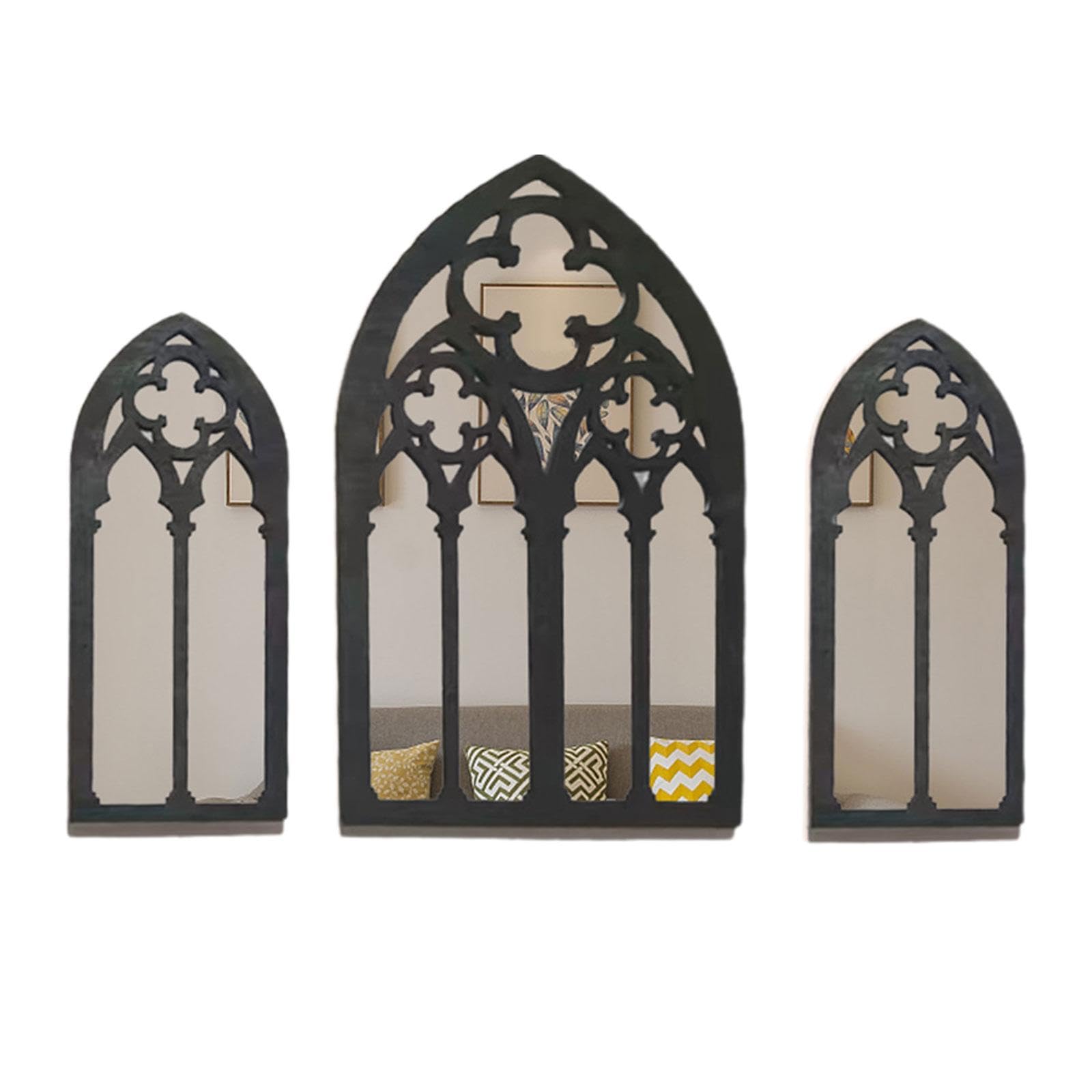 Bnf® 3 Pieces Gothic Wall Mirrors Baroque Wall Mirrors Rustic Small Mirrors Decor Style B Home & Garden | Home D?©cor | Mirrors-image-36