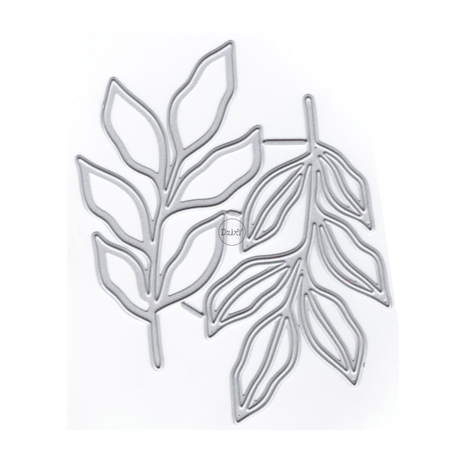 DzIxY Two Leaves Frames Metal Cutting Dies for Card Making Kit Embossing Paper Die Cuts Scrapbook Machine Stencils Storage Pockets Supplies