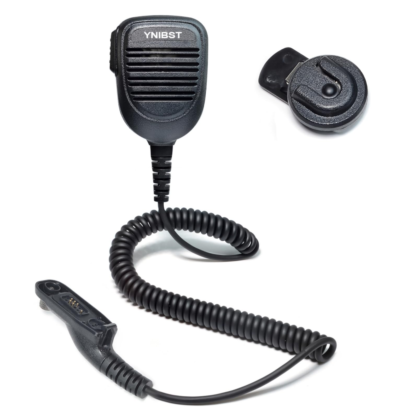 YNIBST Heavy-Duty Remote Speaker Microphone,Handheld Walkie Talkie MIC with Swivel Belt Clip MIC Hanger,for Motorola APX6000 APX7000 APX8000 XPR 3500e