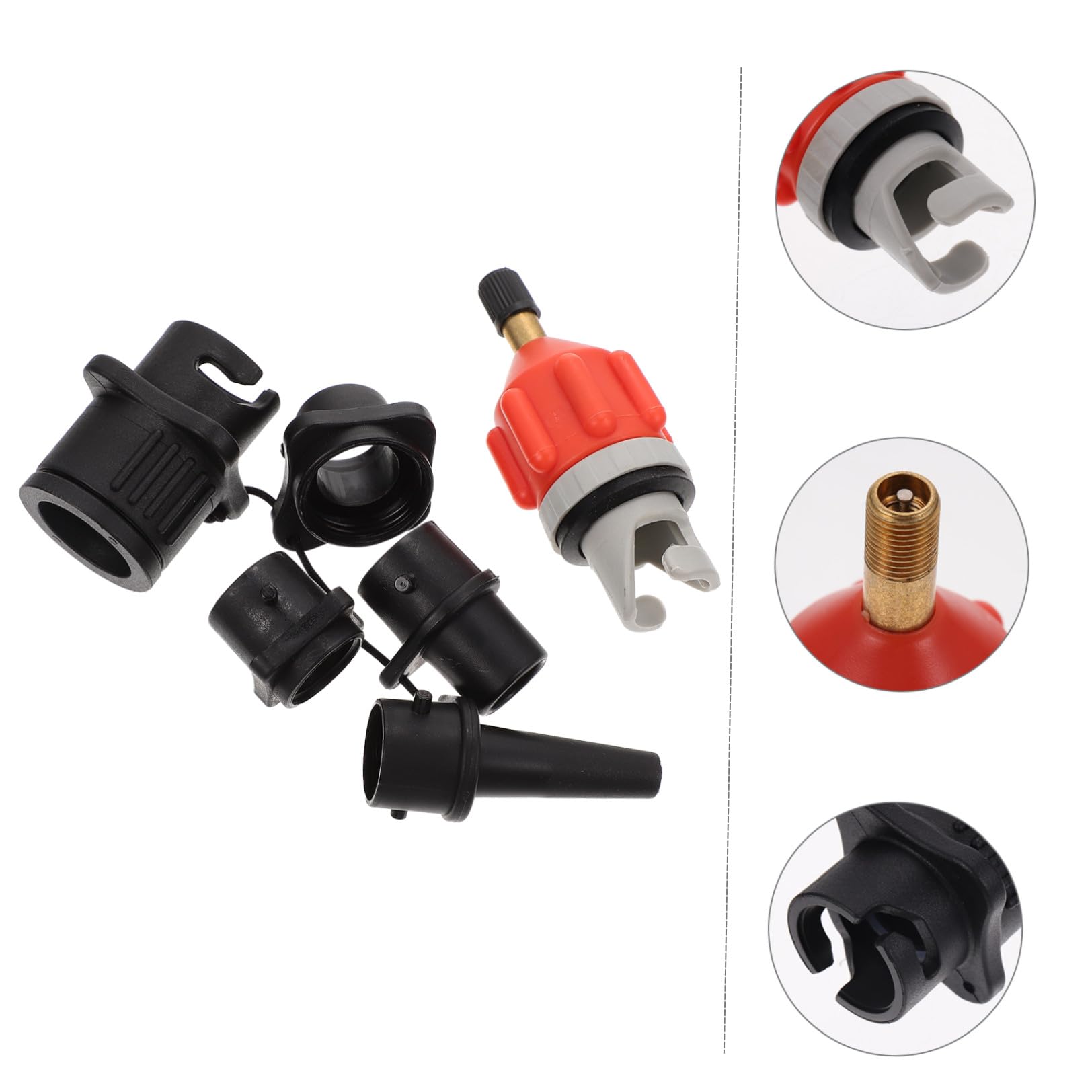 VANZACK Adaptador De Válvula De Aire Accesorios Inflables para Kayak Accesorios para Mangueras Kayaks Inflables De Aire para Inflables Accesorio De Manguera Plástico Duro