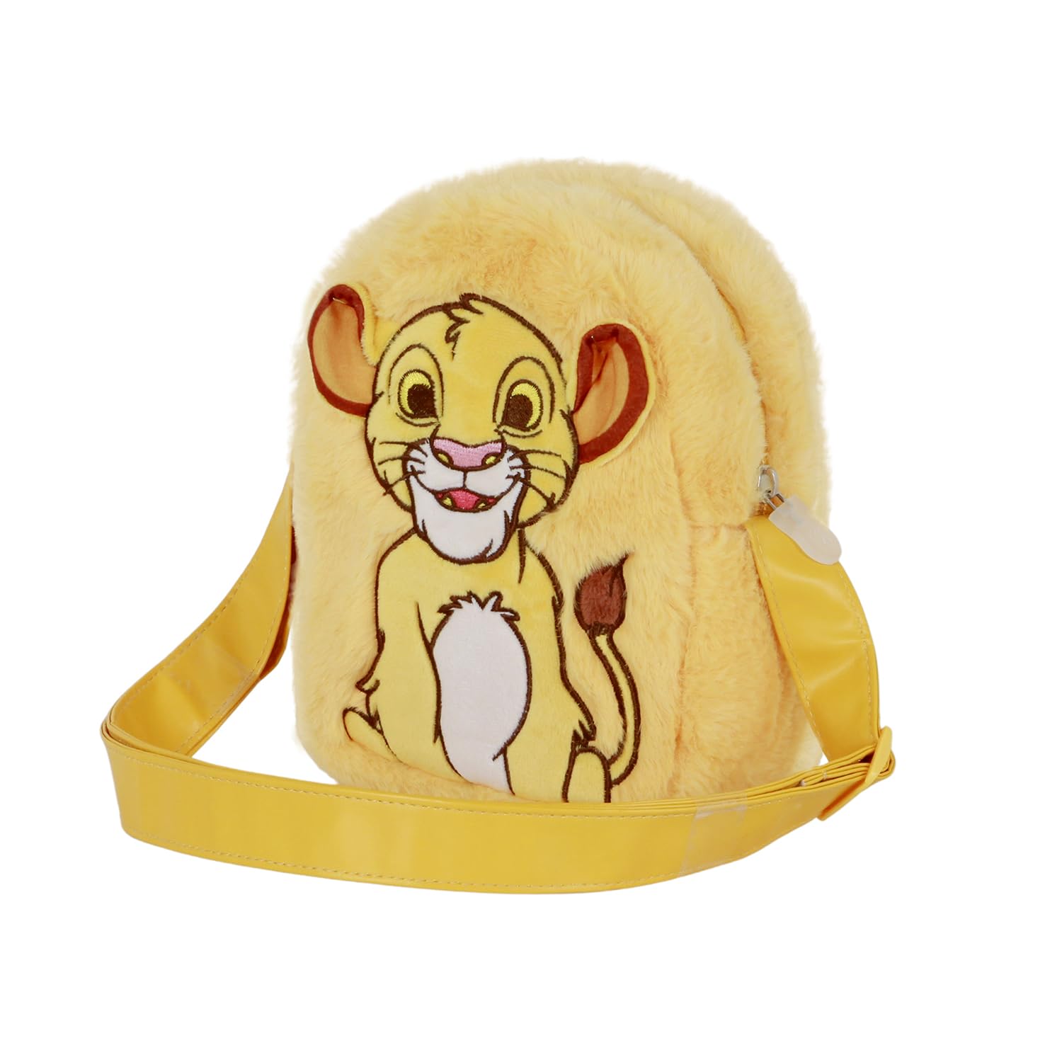 Disney Lion King Sit-Square Plush Crossbody Bag, Yellow