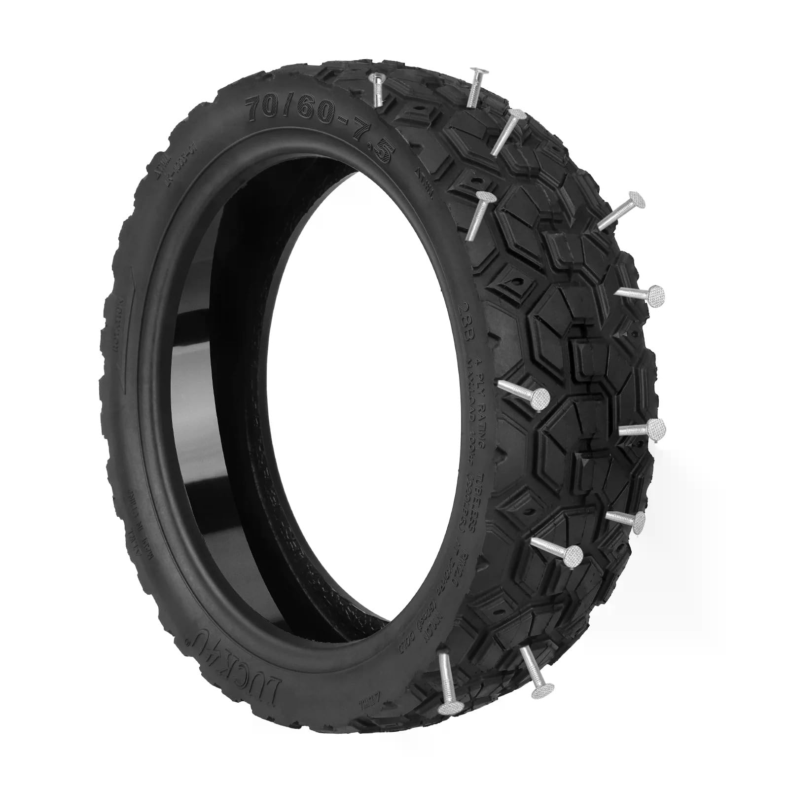 70/60-7,5 Pneumatico senza camera d'aria per fuoristrada per Segway ZT3 Pro/Pro D/ProE, pneumatico tubeless da 11 pollici, pneumatico rinforzato resistente all'usura, ruote di ricambio con