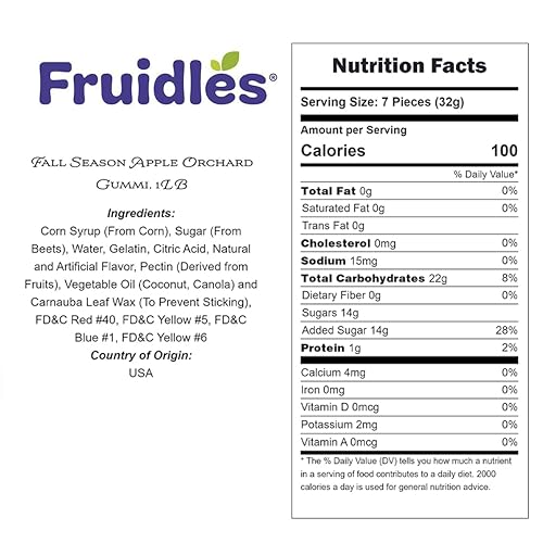 Miniatura 4 de Fruidles Caramelos navideños de manzana huerto de manzana para temporada de otoño, deliciosos caramelos de gomita, aperitivos divertidos y festivos,
