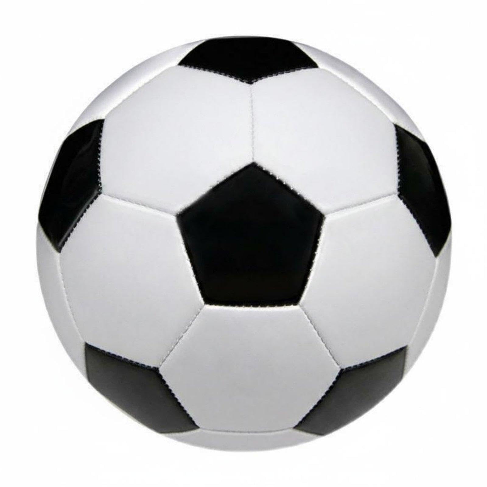 Classic Black and White Soccer Ball Official Size & Weight Machine-Stitched Soccer Ball Construction Machine Stitched Football for Junior, Park Black White Size 3-image-43
