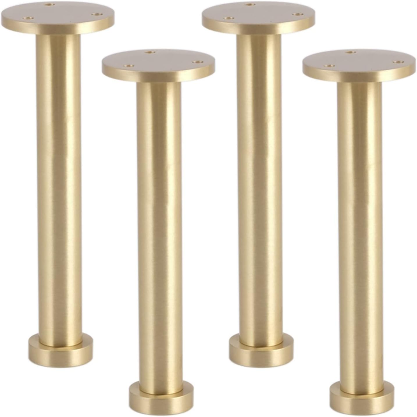 Brass Adjustable Furniture Legs Set of 4 7.1in Replacement Feet for Sofa Cabinet Chair Coffee Table Gold Support Legs for Armchairs