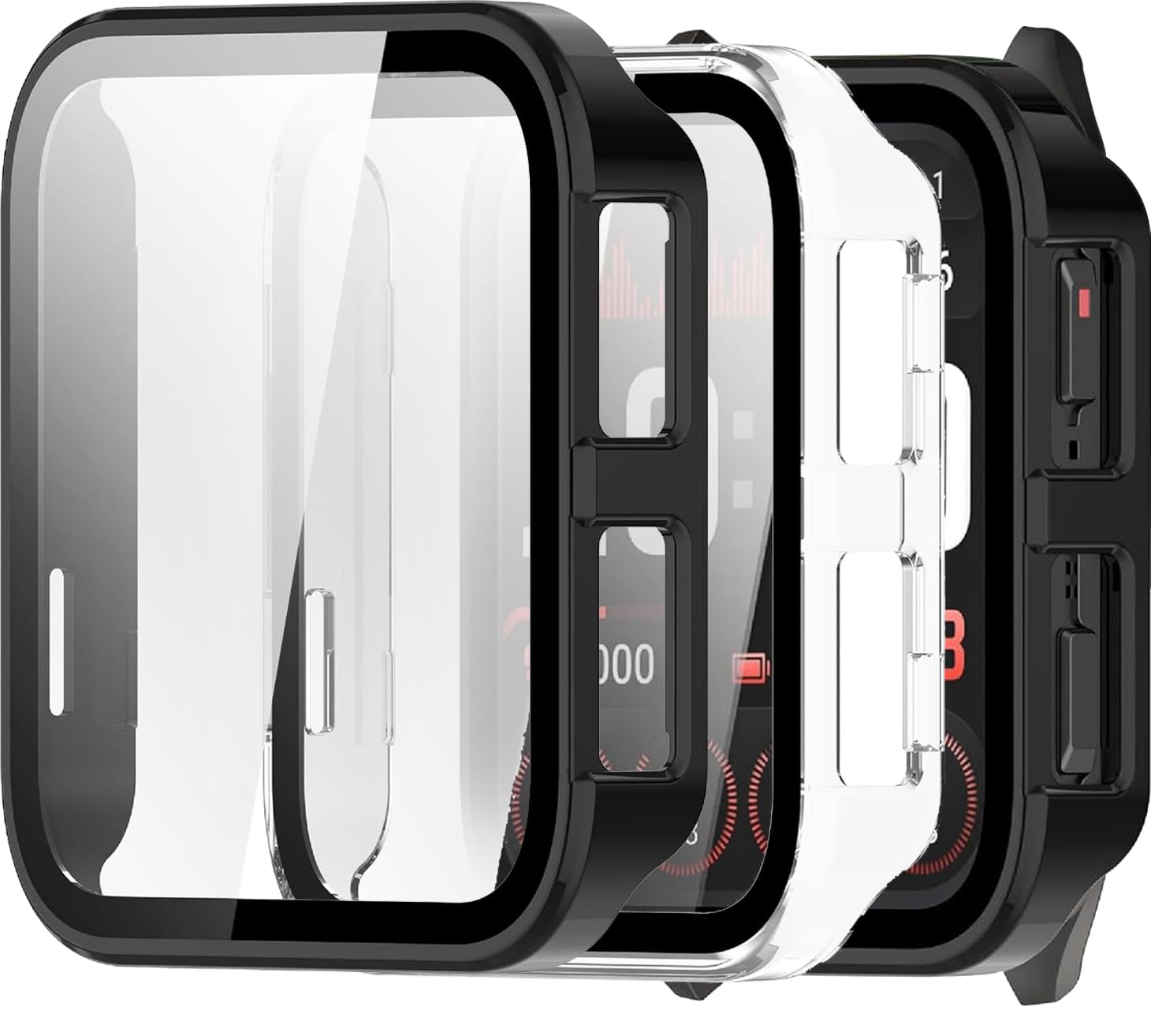 2 Custodie Protettive CONAPIKA Per Garmin Venu X1 – Con Vetro Temperato, TPU Antiurto, Ultra-sottile, Mantiene La Sensibilità Touch