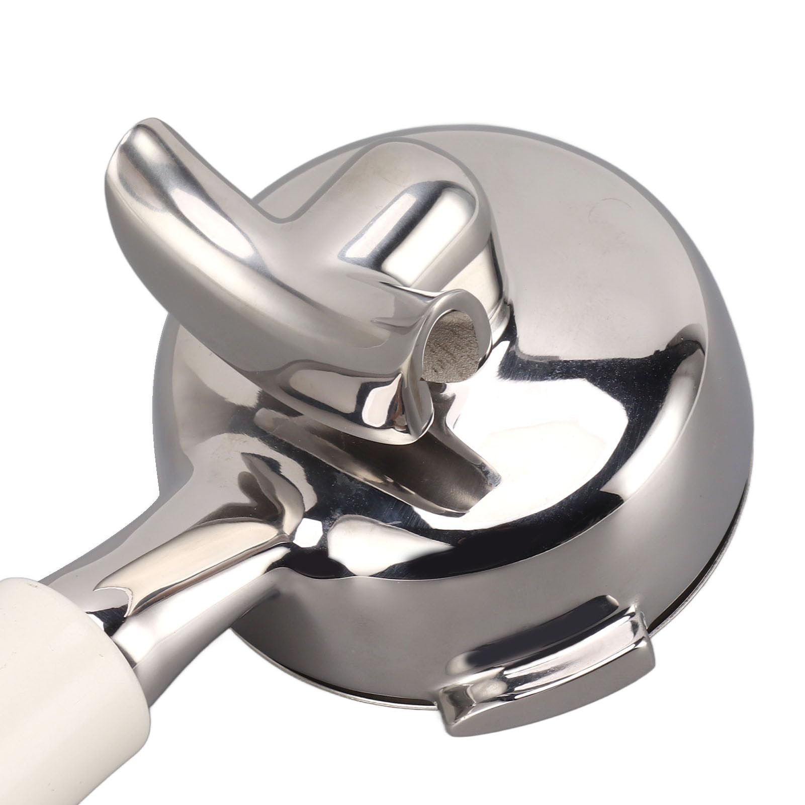 Topiky Portafiltro de café de 54 Mm, Portafiltro de café de Acero Inoxidable, Portafiltro de 2 Orejas, Portafiltro Desmontable, Apto para Nuova, Extrae Dos Tazas de café (Blanco)