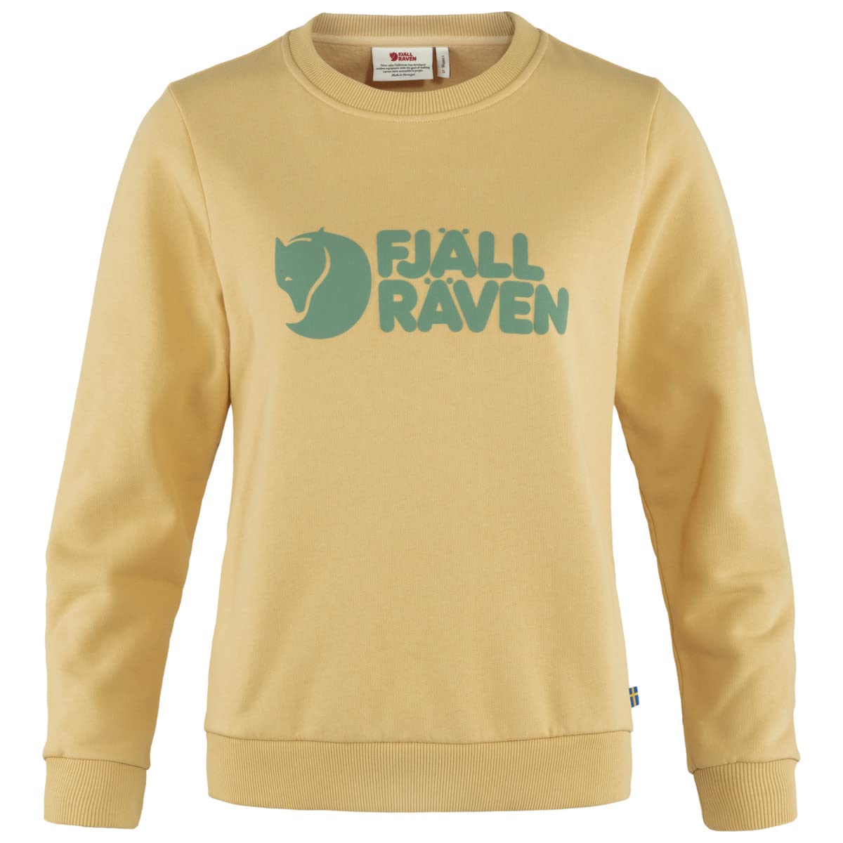 Fjällräven Logo Sweater Women's Sweatshirt - Soft Fleece, Classic Crewneck, Organic Cotton Blend - Hiking, Travel