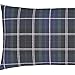 Catherine Lansfield spazzolato coppia di federe federa motivo scozzese, cotone, blu navy, singolo, Cotone, Navy, 27 x 3.5 x 27 cm