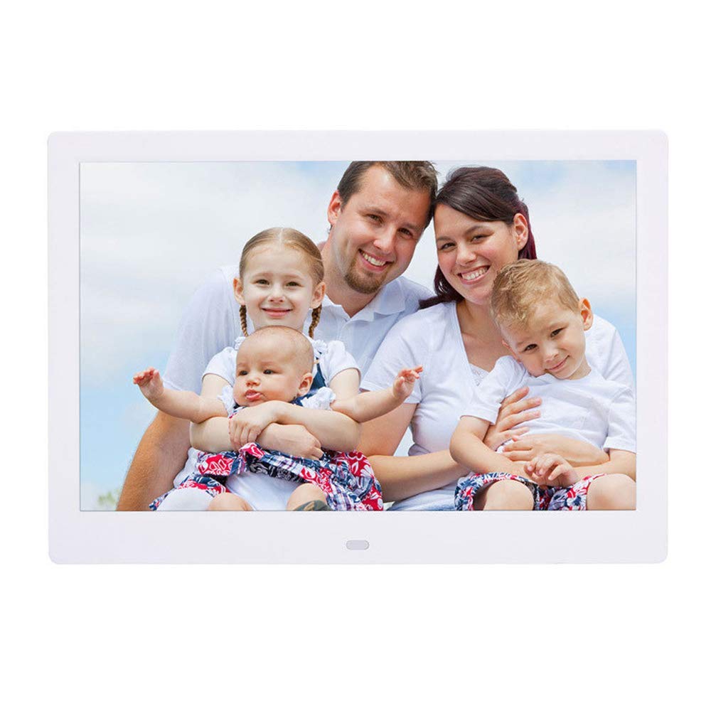 Cadres photo numériques 13 pouces HD 1280x800 blanc avec télécommande
