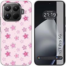 Tumundosmartphone Funda Silicona para Xiaomi 15T Pro 5G diseño Flores Dibujos
