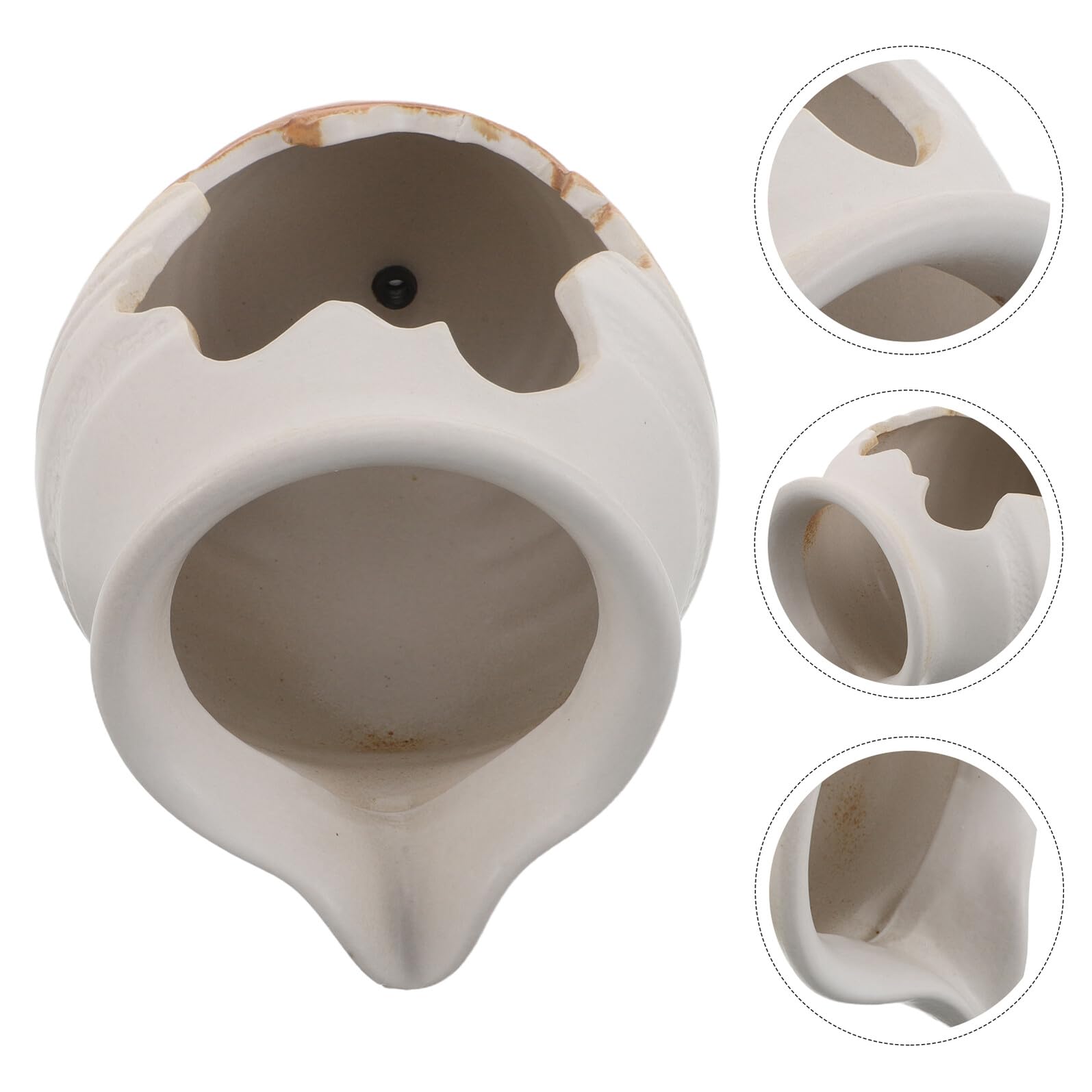 BESTonZON Fontaine Cascade Céramique pour Aquarium Décoration De Jardin Intérieur Élément Décoratif avec Filtre Média