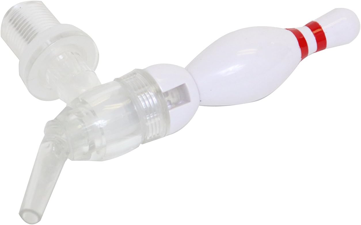 Beer Tubes Bowling Pin Tap Replacement Part, White, (BOTAP)