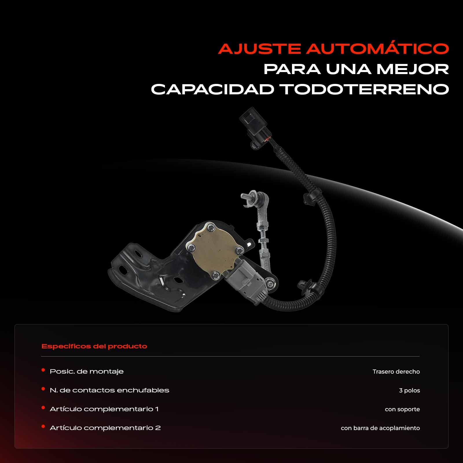 Frankberg Sensor de altura sensor de altura de la suspensión trasero