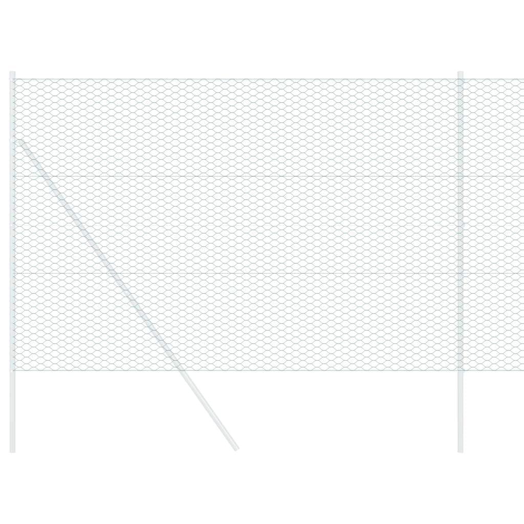 Recinzione esagonale verde, 1,6 x 50 m, in PVC, moderna recinzione esagonale per giardino e terrazza, resistente alle intemperie e versatile per una chiara delimitazione delle zone.