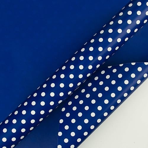 Miniatura 6 de WRAPAHOLIC Papel de regalo reversible  Mini rollo  17 pulgadas x 33 pies  Diseño negro y lunares para cumpleaños, vacaciones, bodas, baby shower