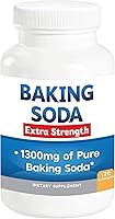 KidneyRestore Aluminum-Free Baking Soda Capsules 1300mg - Extra Strength Organic Pure Baking Soda Pills for Digestion & Alkalinity, 120 Count