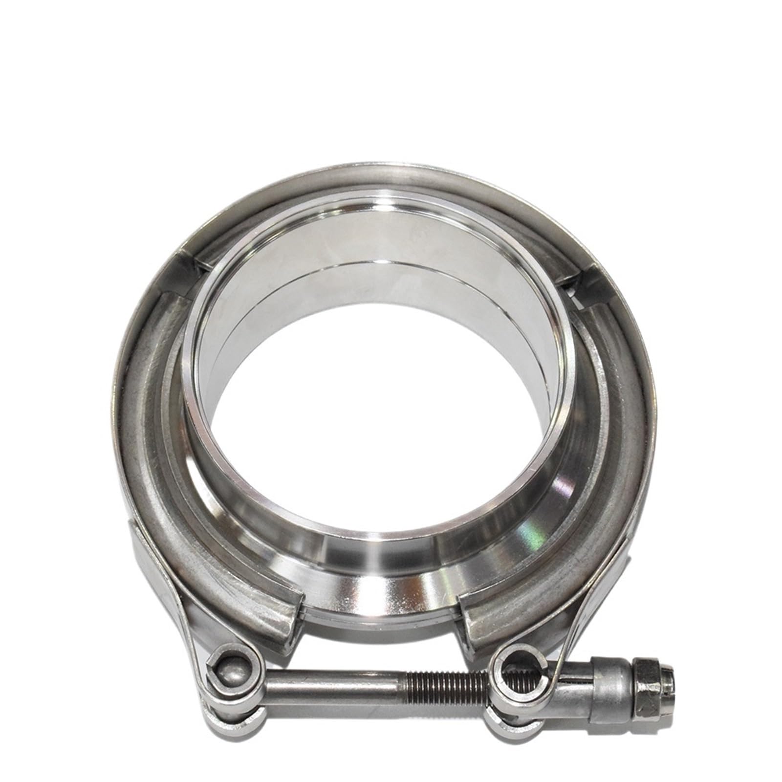 Band clamps 304 Stainless Steel 2“ 2.25"2.5" 3" V band Clamp 3"Inch V-band .5 3 Inch Exhaust Flange 76mm Turbo Vband Clamps Kits(Standard 2.36 inches)