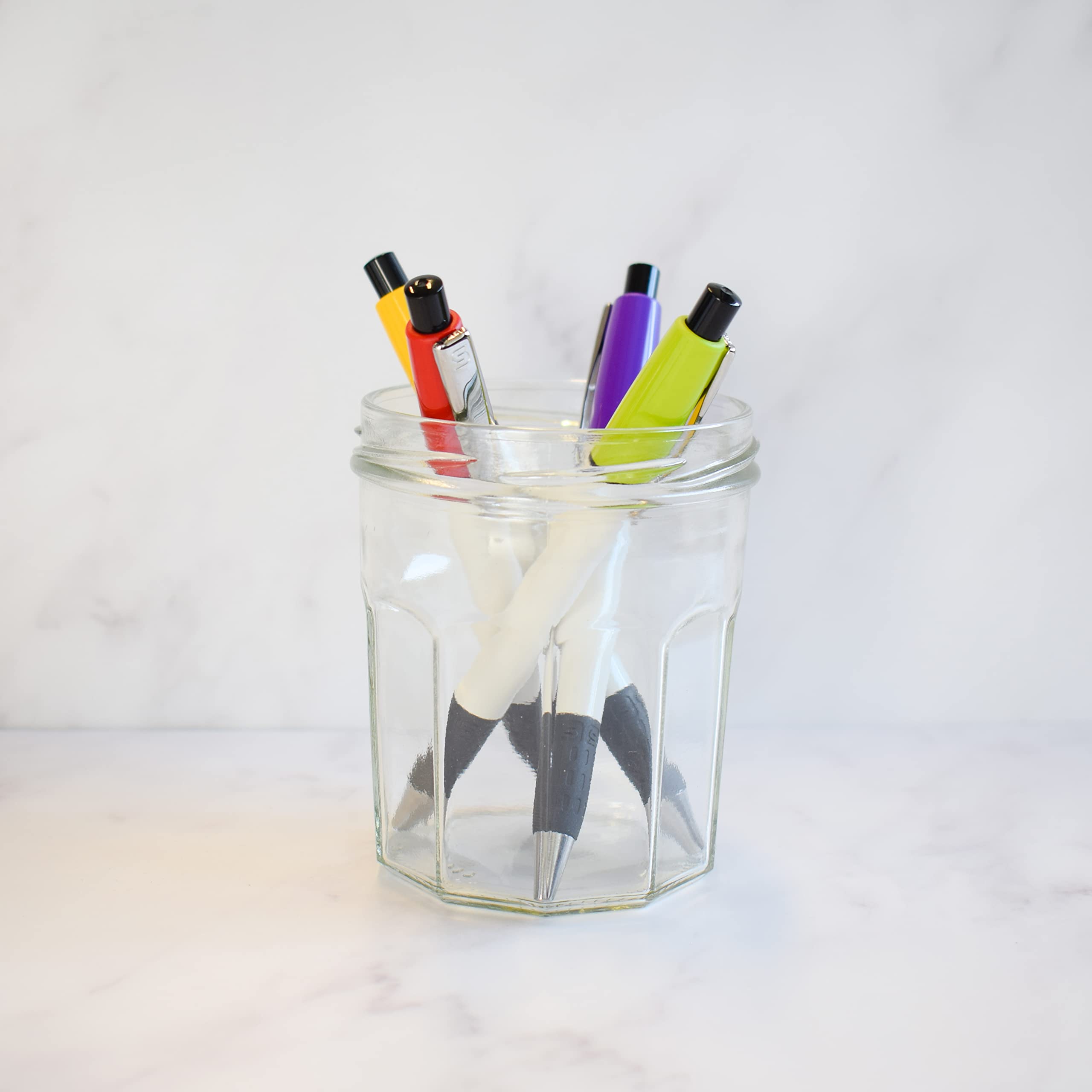 stika.co Semyr Grip Lot de 40 stylos promotionnels à bille en caoutchouc pour bureau, école, événement avec votre texte/logo Rouge