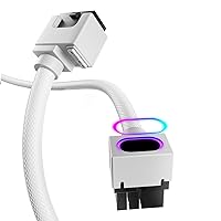 Vista 19 de AsiaHorse Hydrus-24PIN - Extensión de fuente de alimentación de placa base ATX de 24 pines, diseño de ángulo recto de 90°, fuente de alimentación