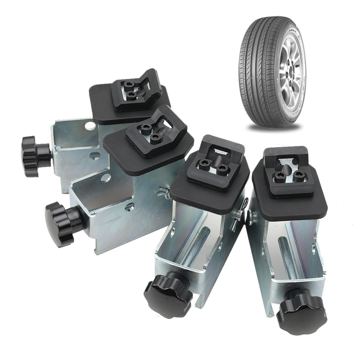 ECUTEE4pcs Tire Changer Adapters Motorcycle ATV Wheel Rim Clamp Jaw Adapter for Tyre Changers Tire Balancer Machine Fit for 6.5-22 inch Wheels