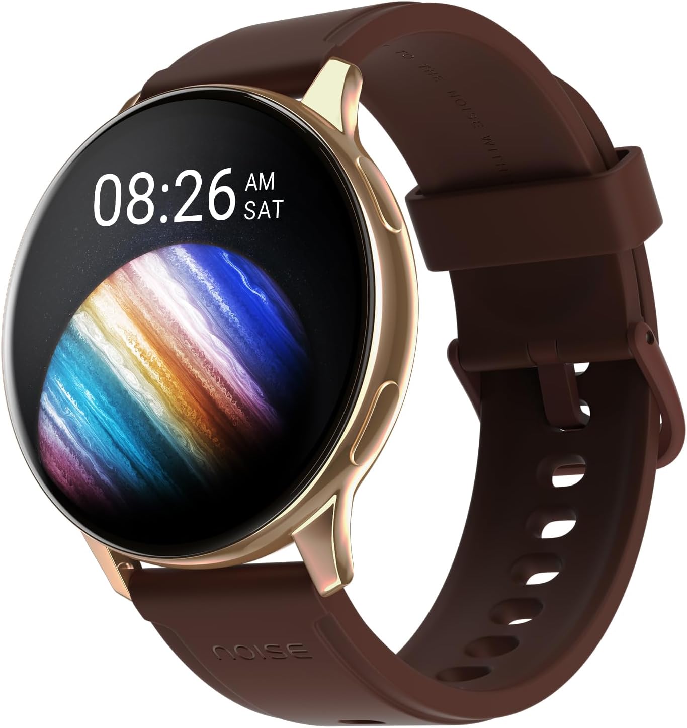 Noise Newly Launched Vortex Plus 1.46” AMOLED Display, AoD, BT Calling, Sleek Metal Finish, 7 Days Battery Life, All New OS with 100+ Watch Faces & Health Suite (Vintage Brown)