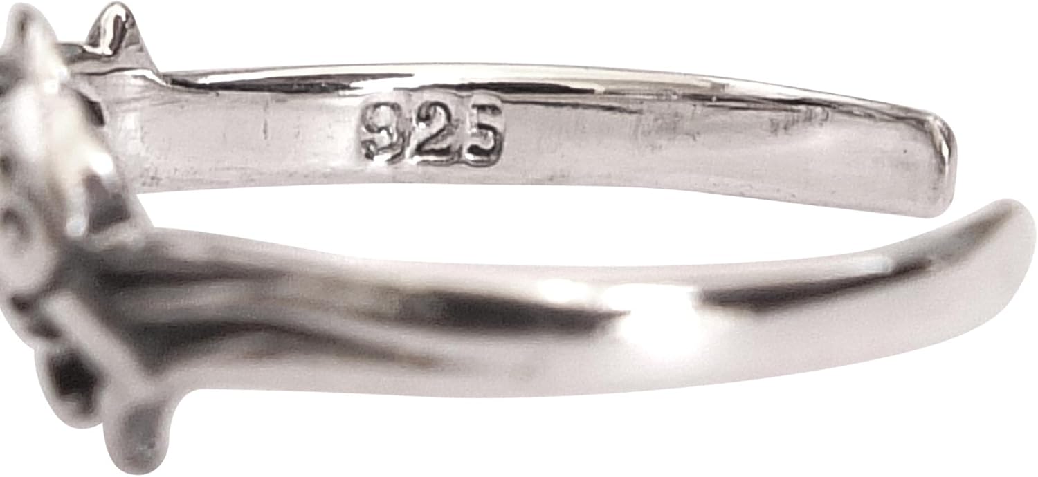 Handmade Silver Dolphin Adjustable Toe Ring, 925 Sterling Silver, Cute Marine Ocean Animal Dainty Open Toe, Pinky or Knuckle Rings for Women, By MiYa Jewelry Creations - Image 7