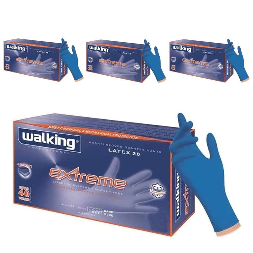 Guanti Lattice WALKING EXTREME BLU Riusabili- taglia XL - 20.5 g- 150 PZ