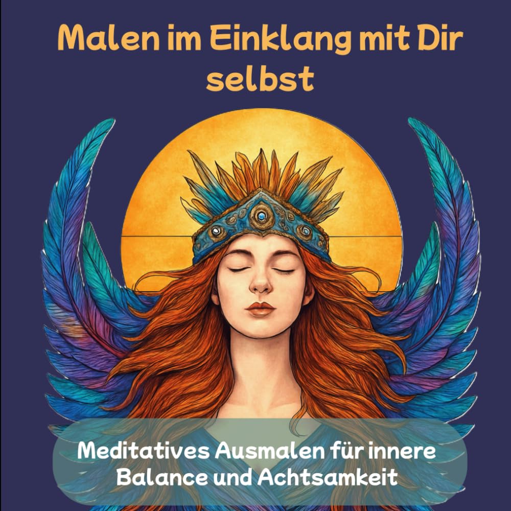 Malen im Einklang mit dir selbst: Meditatives Malbuch für Frauen