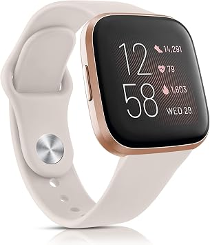 Vancle Straps for Fitbit Versa 2 Straps/Fitbit Versa Lite/Fitbit Versa Strap, Classic Silicone Adjustable Replacement Band for Women Men