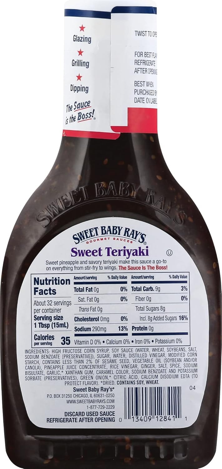 Sweet Baby Ray's Gourmet Sauce & Marinade Bundle 1 Sweet Red Chili Sauce, 1 Teriyaki Sauce, 1 Honey Mustard Dipping Sauce. 3 ct. (Variety Pack)