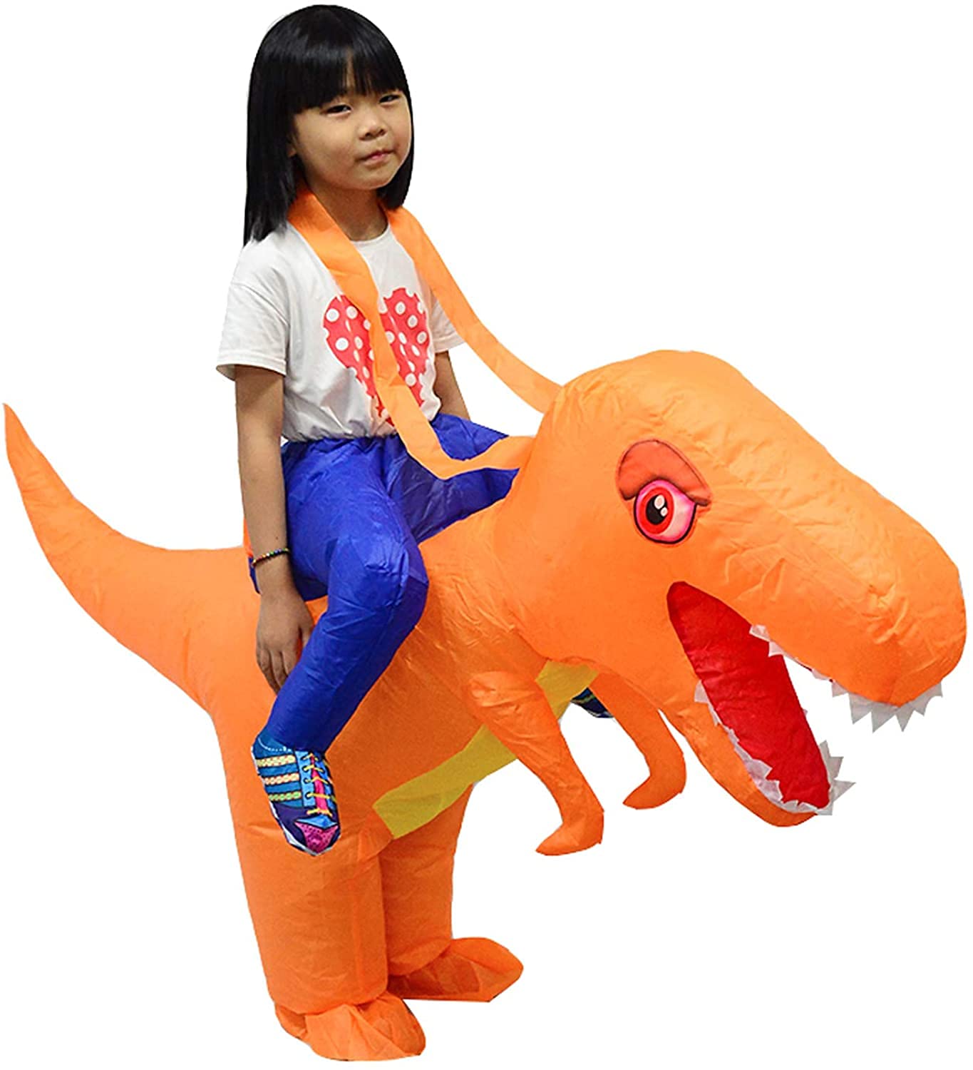 LOLANTA Costume da bambino in costume da dinosauro gonfiabile Stegosaurus spinoso per bambini