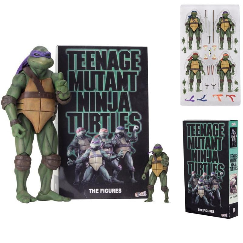 ミケランジェロ・ドナテロ・レオナルド 、ラファエロフィギュアセット NECA タートルズ フィギュア 4体セット レオナルド