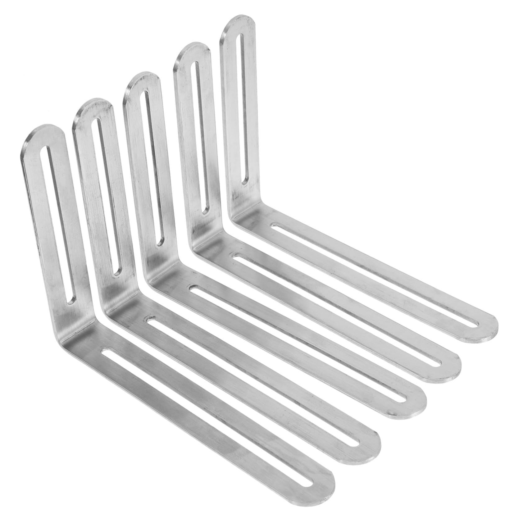 Équerres angle acier inoxydable NUOBESTY lot de 5 supports de fixation réglables pour meubles