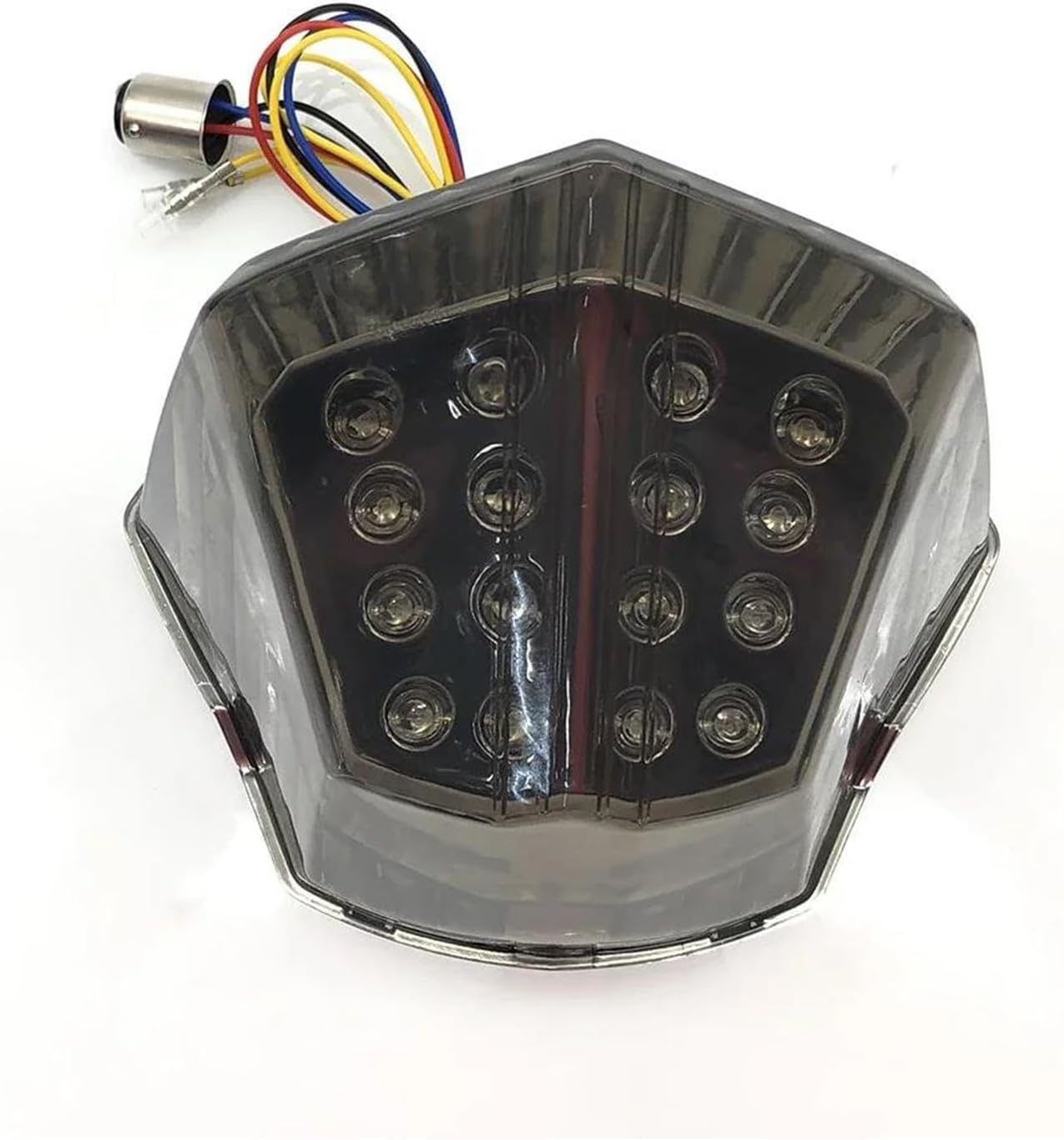 MFTGRSFor Y&amaha FZ6R FZ6 XJ6 XJ-6 F N S For Diversion 2009 2010-2017 Motorcycle Taillight Brake Light Rear Warning Lamp Turn Signal Light(Black)