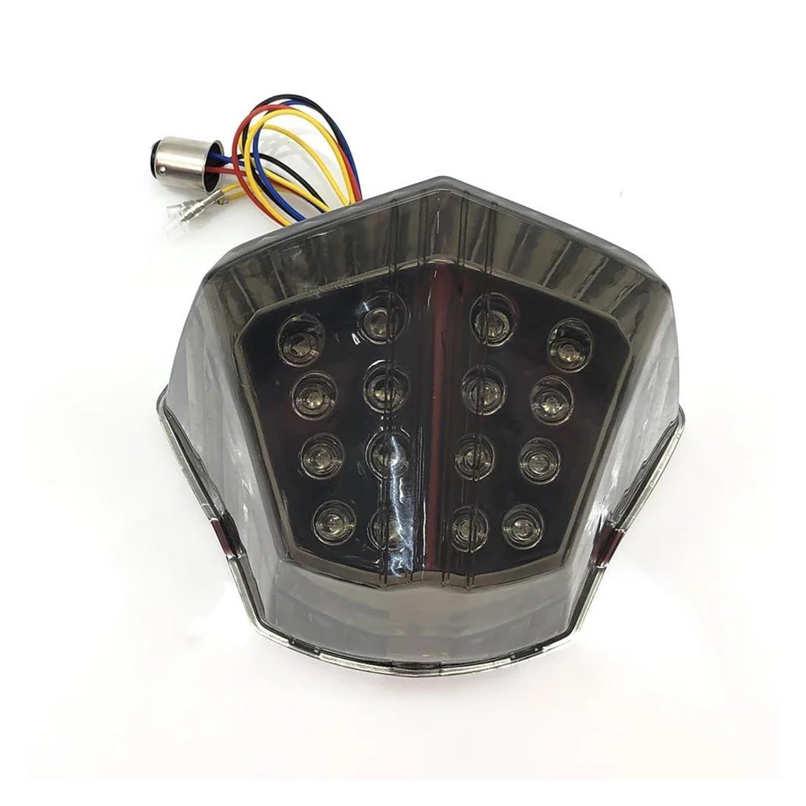 MFTGRSFor Y&amaha FZ6R FZ6 XJ6 XJ-6 F N S For Diversion 2009 2010-2017 Motorcycle Taillight Brake Light Rear Warning Lamp Turn Signal Light(Black)