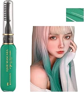 Hair Chalk for Girls,Temporary Hair Dye,Gold Hair Spray Colour for Kids,Hair Mascara,Temporary Hair Colour Spray,Wash Out Hair Dye,Coloured Hair Spray Gold Hair Dye,Washable Hair Spray Colour (Green)
