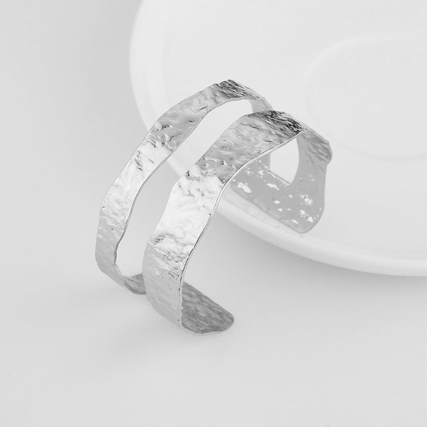 HZMAN Cuff Bracelets for Women Wide Bangle Bracelet Adjustable Open Wrist Cuff Bracelet Jewelry Gift - Image 4