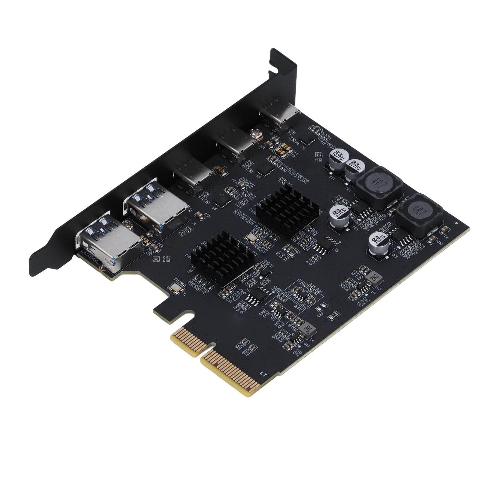 Scheda di Espansione PCIe USB 3.2 Gen 2, 10 Gbps 5 Porte Tipo A