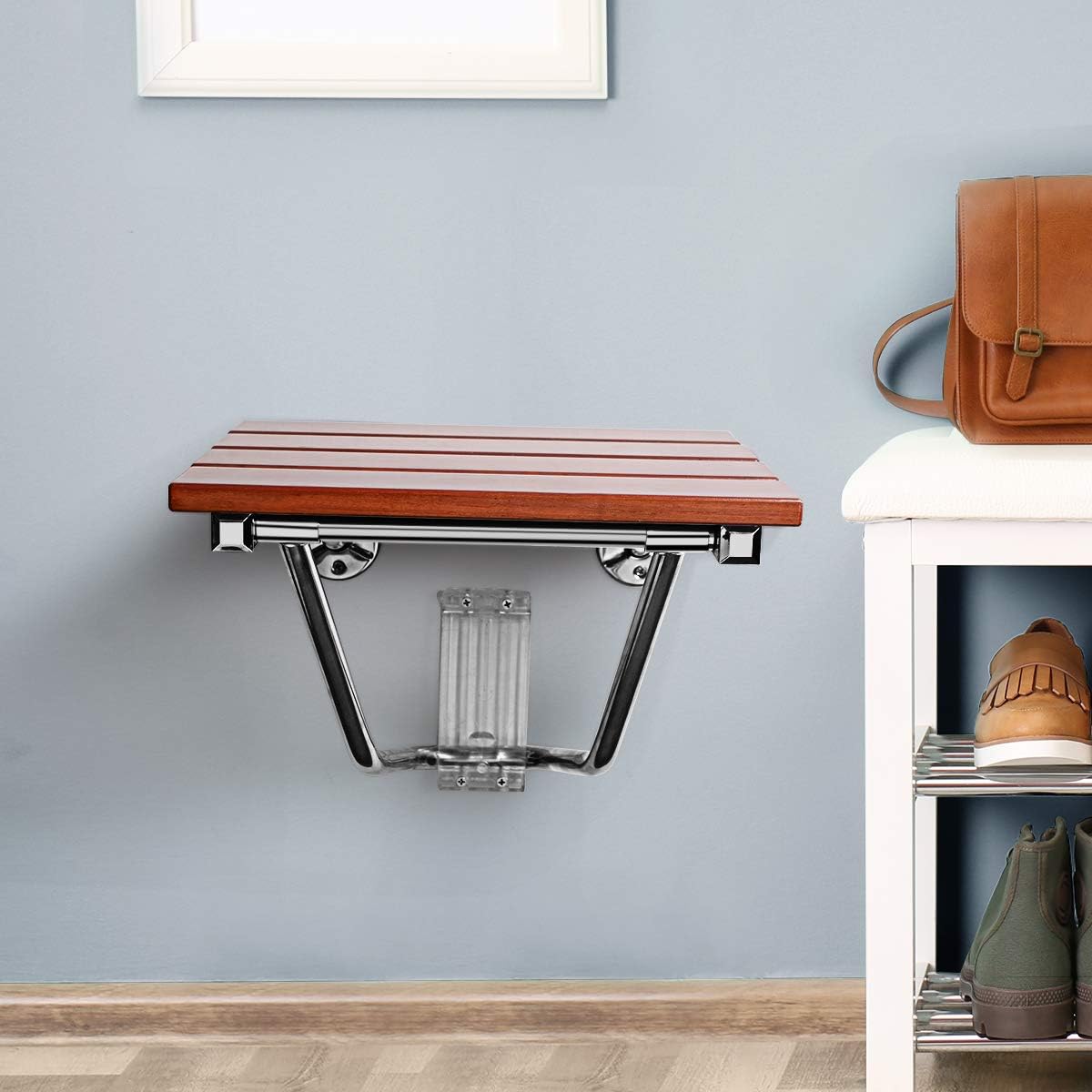 Hottest Sales Giantex 36 Double Seat Folding Shower Bench Folding Shower Seat Teak Wood and Aluminum Modern Wall-Mounted Fold Up Bathroom Stool Foldaway Shower Seating Chair (Wooden) 70% Off Discount Giantex 36 Double Seat Folding Shower Bench Folding Shower Seat Teak Wood and Aluminum Modern Wall-Mounted Fold Up Bathroom Stool Foldaway Shower Seating Chair (Wooden)