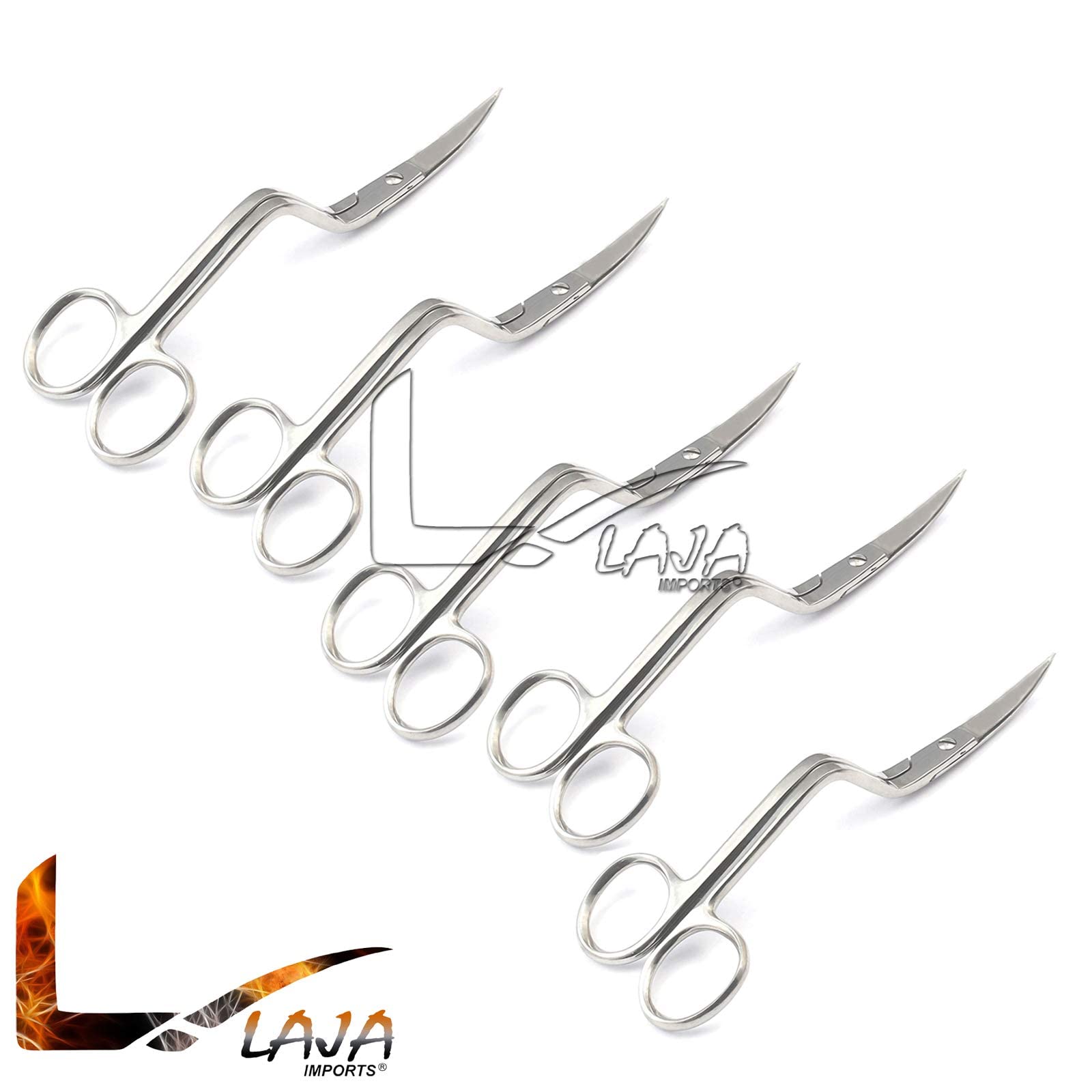 Tijeras De Bordar Curvadas Con Mango Doblado De 6 Pulgadas