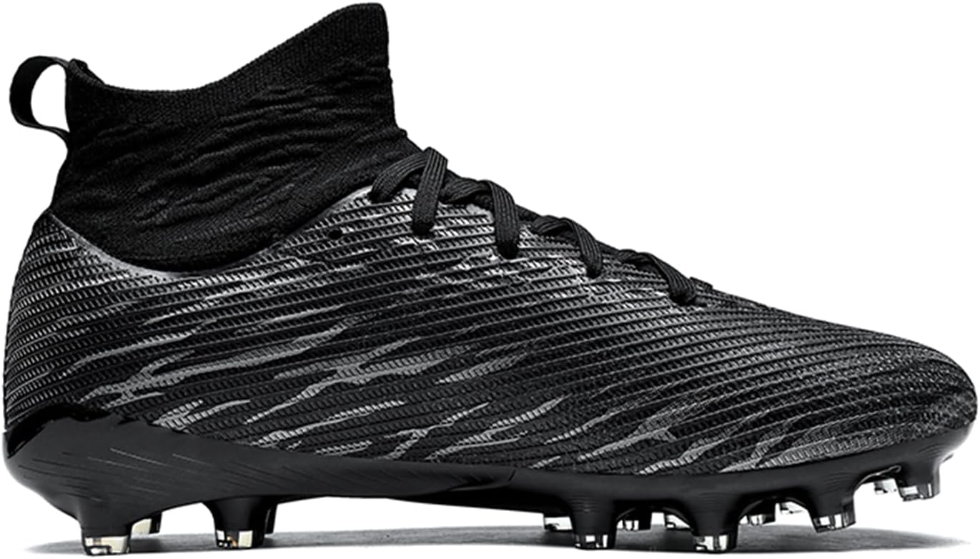 Unisex Soccer Cleats High Tops Lace Up Soccer Cleats Indoor Turf Soccer Shoes AG for Training Soccer